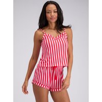 Striped modal cami shorts pyjama set Mix 06