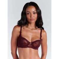 Carissa sheer lace balconette bra