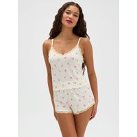 Cocktail striped modal short pyjama set Mix 06