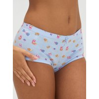 Tilly breakfast print cotton shorts Mix 06