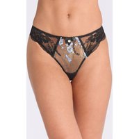 Paisley embroidered thong & Blue 06