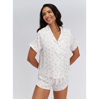Floral satin short pyjama set Mix 06