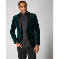 Remus Uomo Velvet Jacket - Green - 40R