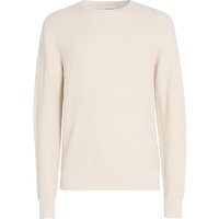 Calvin Klein Waffle Structure Sweat - Beige - XL