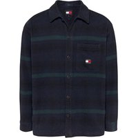 Tommy Jeans Badge Check Overshirt - Green - XS