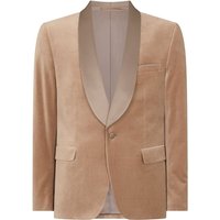 Remus Uomo Romeo Slim Fit Velvet Dinner Jacket - Beige - 44R