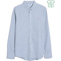 Farah Brewer Stripe Shirt - Green Meadow - L