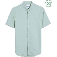 Farah Brewer Short Sleeve Oxford Shirt - Grove Green - L