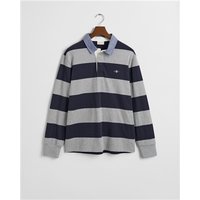 Gant Chambray Stripe Heavy Rugger - Grey - M
