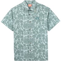 Oxbow Barrel Print Shirt - Eucalyptus Green - S