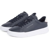 Tommy Hilfiger Contrast Heel Court Trainers - Navy - 42