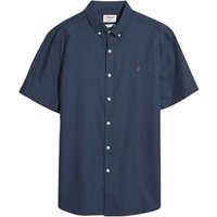 Farah Brewer Short Sleeve Oxford Shirt - Navy - L