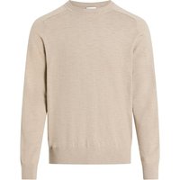 Calvin Klein Slub Texture Crew Neck Sweatshirt - Beige - M