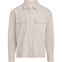 Calvin Klein Linen Lyocell Over Shirt - Grey - S