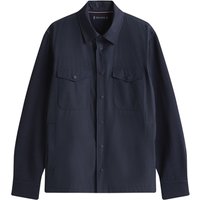 Tommy Hilfiger Regular Fit Mixed Panel Overshirt - Navy - L