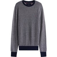 Tommy Hilfiger Herringbone Knit Jumper With Cashmere - Navy - M