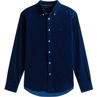 Tommy Hilfiger Flag Embroidery Corduroy Shirt - Navy - M