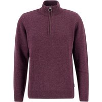 Barbour Holden Half Zip Knitted Jumper - Wine - L