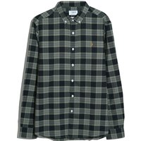 Farah Brewer Organic Check Shirt - Green - L