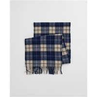 Gant Wool Checked Scarf - Blue - One