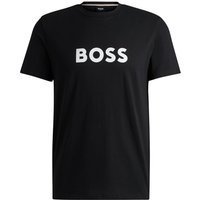 Boss Logo Cotton-jersey T-Shirt - Black - S