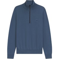 Boss Kanobix_S Zip-neck Sweater- Blue - 2XL