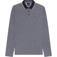 Boss H-Pittman Long Sleeve Polo Shirt - Navy - L
