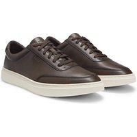 Boss Kieran Tenn Buox Leather Trainers - Brown - 45