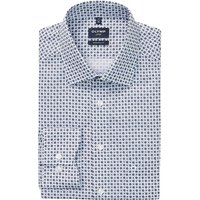 Olymp Olymp Printed Business Shirt - Blue - 15.5