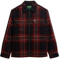 Superdry Wool Miller Zip Overshirt - Navy - XL