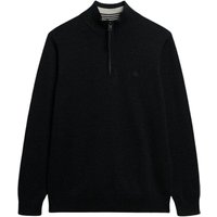 Superdry Essentials Cotton Half Zip Jumper - Grey - XL