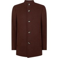 Remus Uomo Jonah Wool Overcoat - Wine - 38