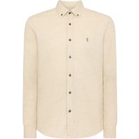 Remus Uomo Parker Tapered Fit Cotton Shirt - Beige - S
