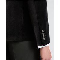 Remus Uomo Romeo Slim Fit Velvet Dinner Jacket - Black - 38R