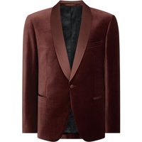 Remus Uomo Romeo Slim Fit Velvet Dinner Jacket - Wine - 42R