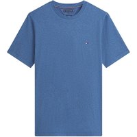 Tommy Hilfiger Flag Embroidery Crew Neck T-Shirt - Marl Blue - S