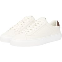 Tommy Hilfiger Premium Leather Cupsole Trainers - Ecru - 42
