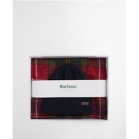 Barbour Swinton Beanie & Galingale Scarf Gift Set - Navy - One