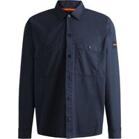 Boss Locky 2 Oversized Overshirt - Navy - M