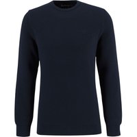 Barbour Essential Honeycomb Crew Neck Sweater - Navy - 2XL