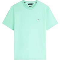 Tommy Hilfiger Flag Embroidery Crew Neck T-Shirt - Aqua Blue - XL