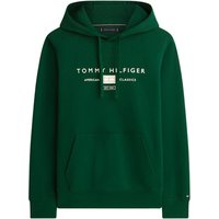 Tommy Hilfiger Brand Love Mono Logo Hoodie - Green - L