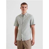Farah Brewer Short Sleeve Oxford Shirt - Green - L