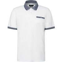 Bugatti Modern Polo Shirt with Breast Pocket - White - L