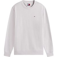 Tommy Jeans Tommy Flag Brushed Fleece Sweatshirt - Grey - S