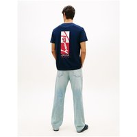 Tommy Jeans Sign Block T-shirt - Navy - XS