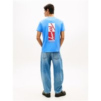 Tommy Jeans Sign Block T-shirt - Blue - XL