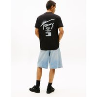 Tommy Jeans Signature Back Logo Jersey T-Shirt - Black - XL