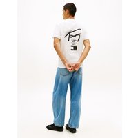 Tommy Jeans Signature Back Logo Jersey T-Shirt - Beige - XL
