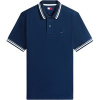 Tommy Jeans Tommy Flag Regular Fit Tipped Polo Shirt - Dark Blue - S
